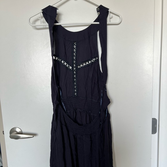 Beautiful navy blue maxi dress backless - Picture 4 of 4